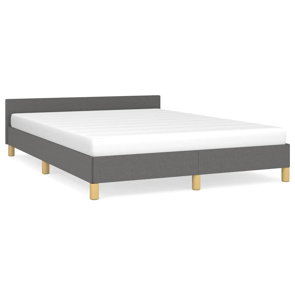 vidaXL Bed Frame without Mattress Dark Grey 180x200 cm Fabric