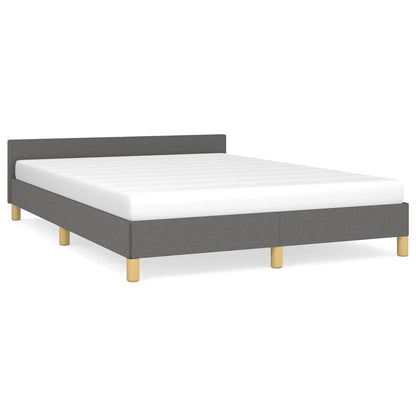 vidaXL Bed Frame without Mattress Dark Grey 180x200 cm Fabric