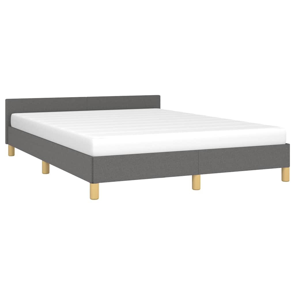 vidaXL Bed Frame without Mattress Dark Grey 180x200 cm Fabric
