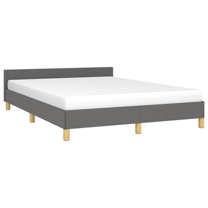vidaXL Bed Frame without Mattress Dark Grey 180x200 cm Fabric
