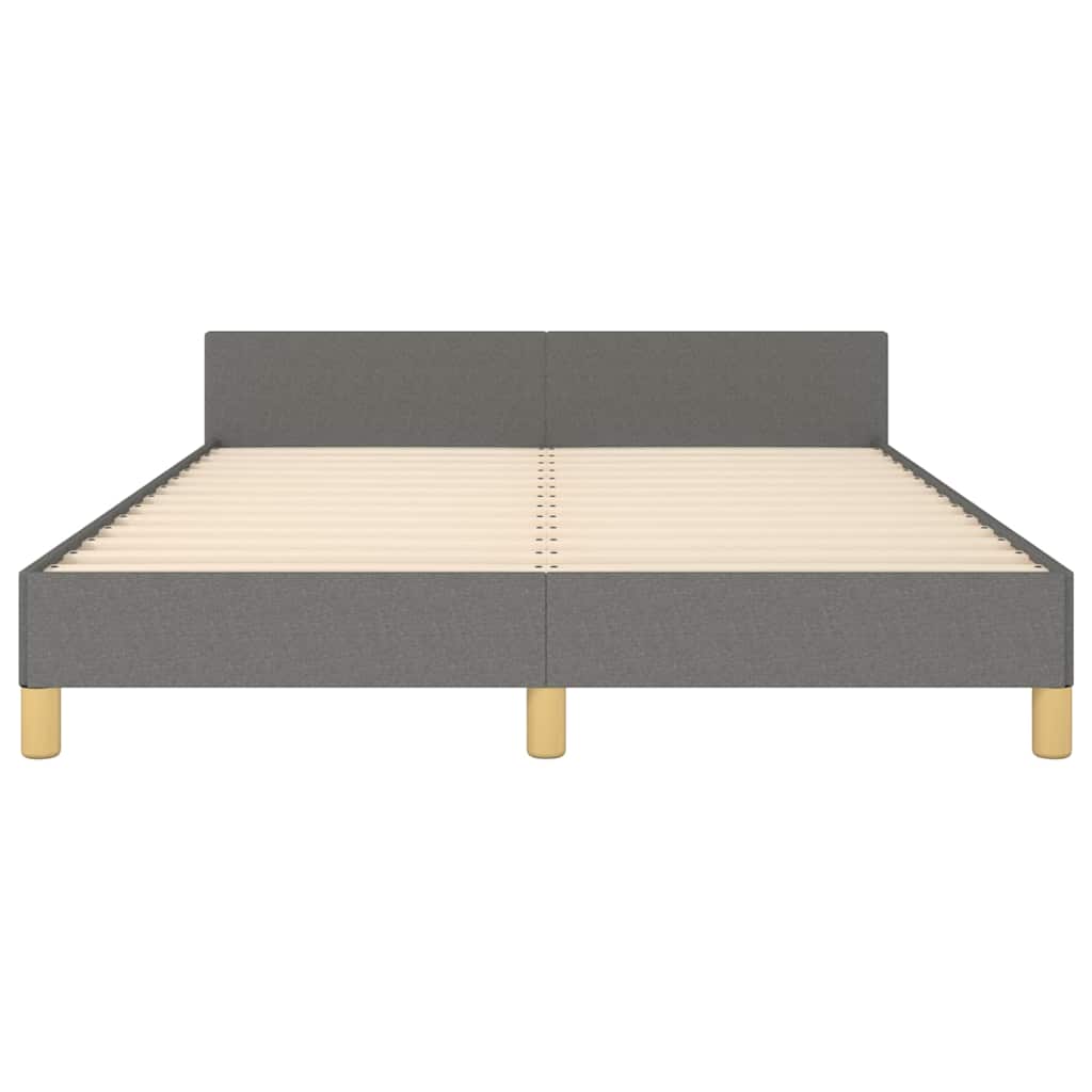 vidaXL Bed Frame without Mattress Dark Grey 180x200 cm Fabric