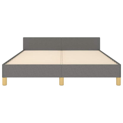 vidaXL Bed Frame without Mattress Dark Grey 180x200 cm Fabric
