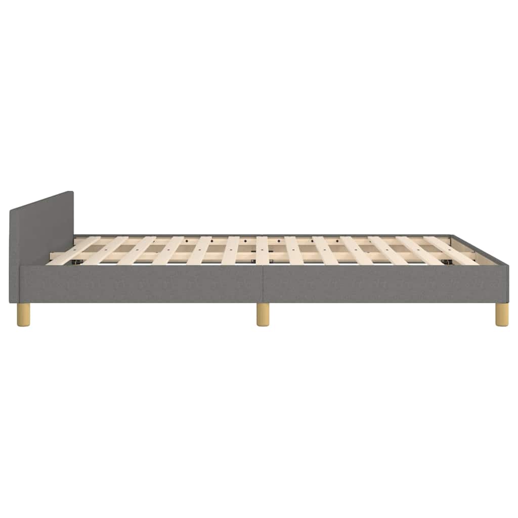 vidaXL Bed Frame without Mattress Dark Grey 180x200 cm Fabric