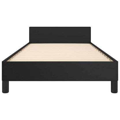 vidaXL Bed Frame without Mattress Black 90x190cm Single Faux Leather