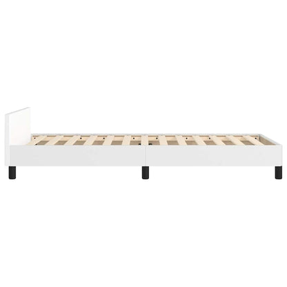 vidaXL Bed Frame without Mattress White 90x190cm Single Faux Leather