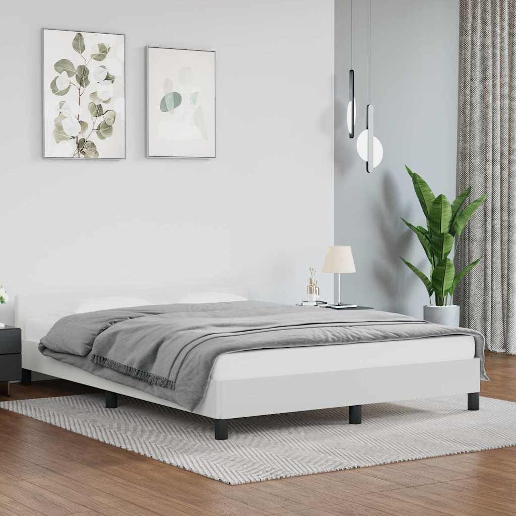 vidaXL Bed Frame without Mattress White 180x200cm Faux Leather