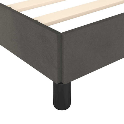 vidaXL Bed Frame without Mattress Dark Grey 90x190cm Single Velvet