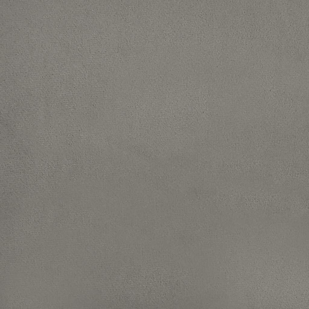 vidaXL Bed Frame without Mattress Light Grey 135x190cm Double Velvet