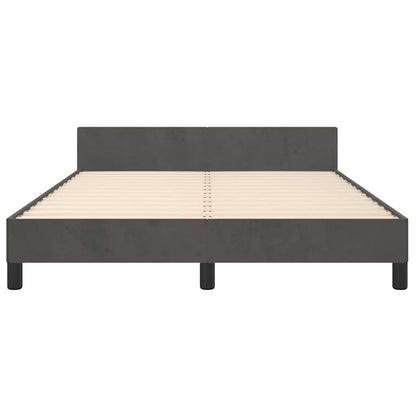 vidaXL Bed Frame without Mattress Dark Grey 135x190cm Double Velvet