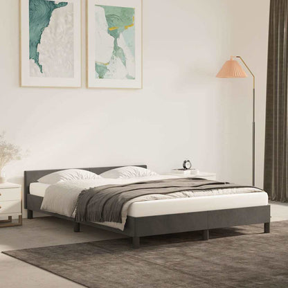 vidaXL Bed Frame without Mattress Dark Grey 180x200 cm Velvet