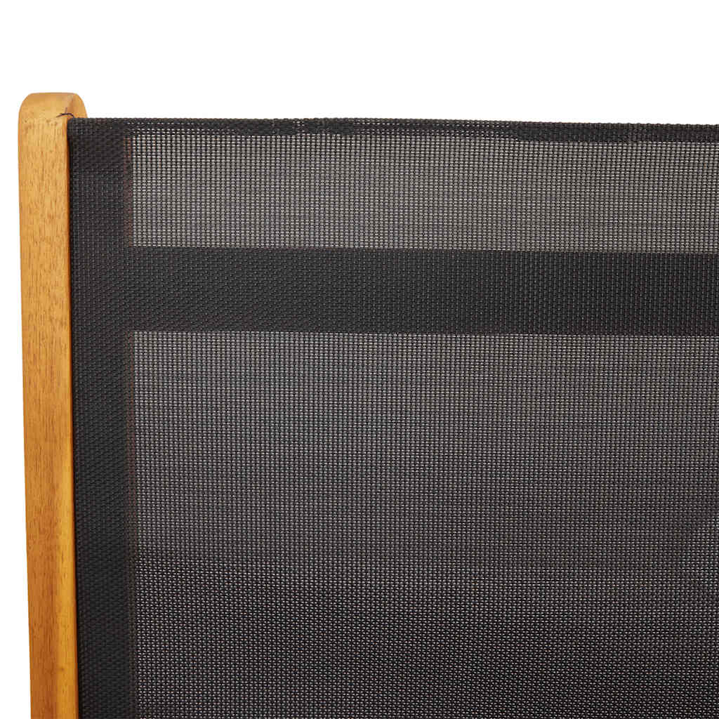 vidaXL Folding Garden Chairs 6 pcs Solid Wood Acacia and Textilene