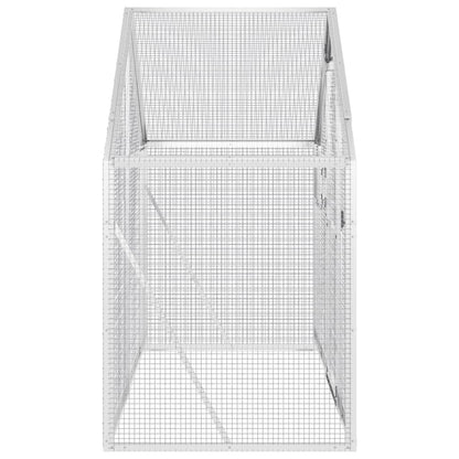 vidaXL Aviary Silver 179x100x185 cm Aluminium