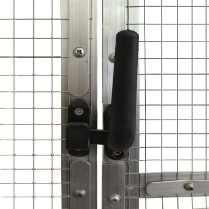vidaXL Aviary Silver 179x100x185 cm Aluminium