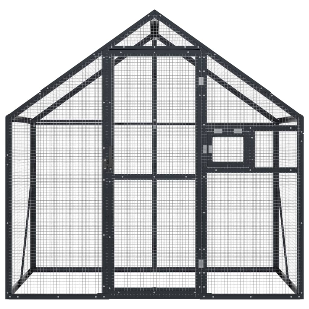 vidaXL Aviary Anthracite 179x100x185 cm Aluminium