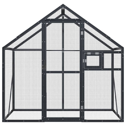 vidaXL Aviary Anthracite 179x100x185 cm Aluminium