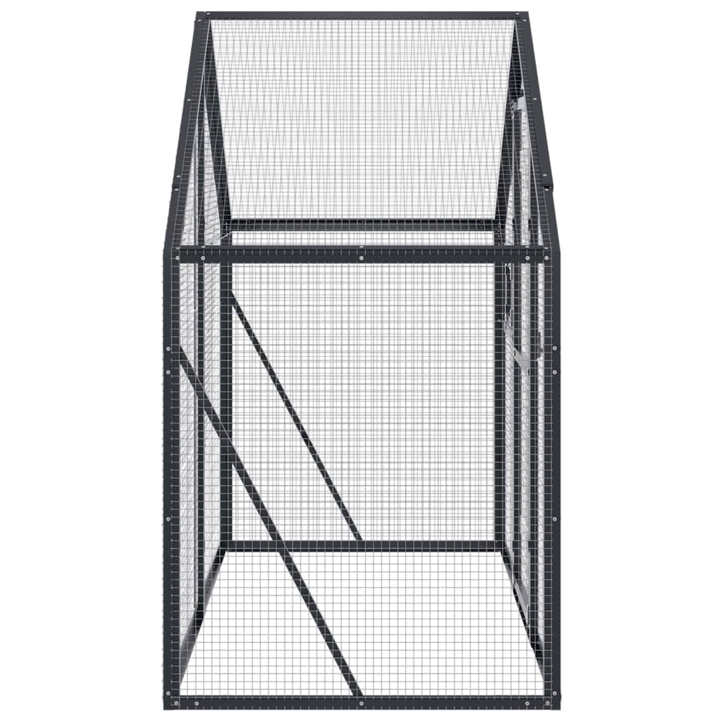 vidaXL Aviary Anthracite 179x100x185 cm Aluminium