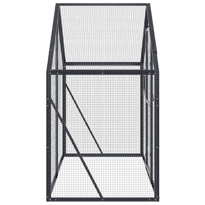 vidaXL Aviary Anthracite 179x100x185 cm Aluminium
