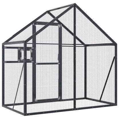 vidaXL Aviary Anthracite 179x100x185 cm Aluminium