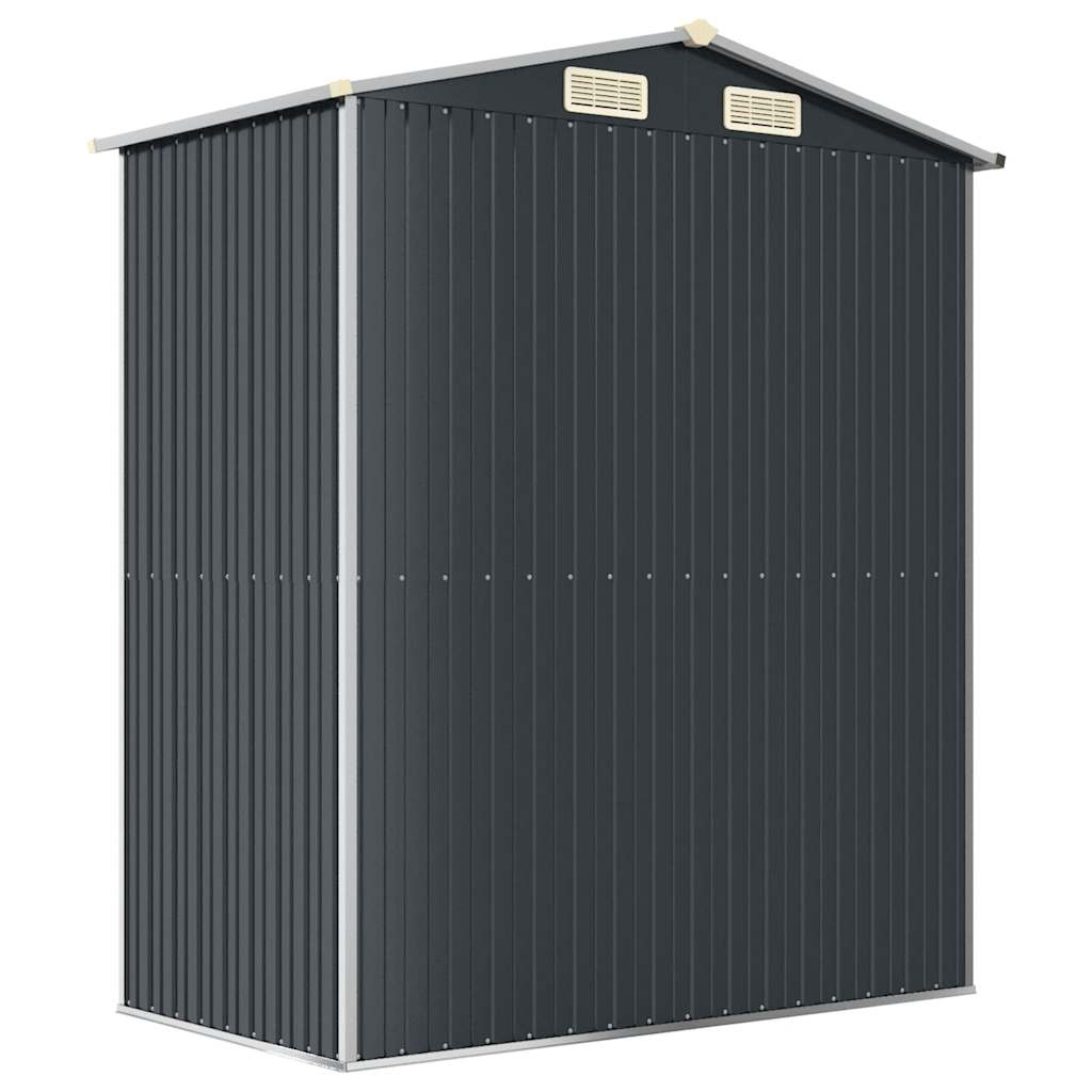 vidaXL Garden Shed Anthracite 192x108x223 cm Galvanised Steel