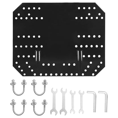 vidaXL Snow Plough for ATV 150x38 cm Black