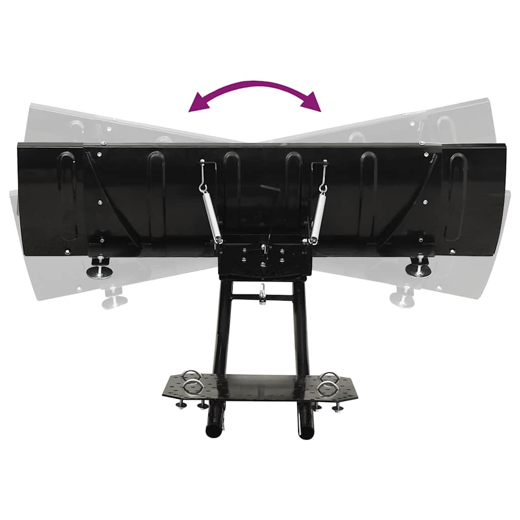 vidaXL Snow Plough for ATV 150x38 cm Black