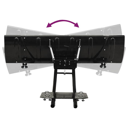 vidaXL Snow Plough for ATV 150x38 cm Black