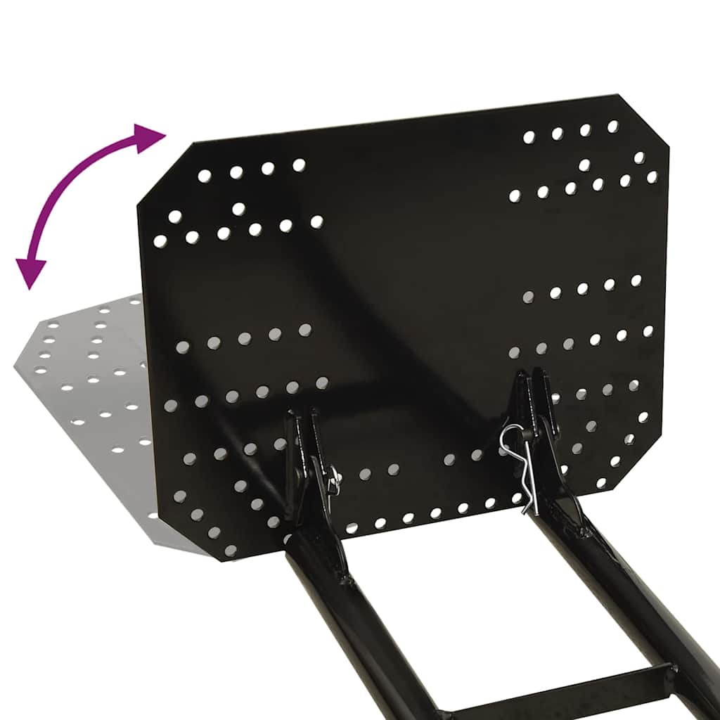 vidaXL Snow Plough for ATV 150x38 cm Black