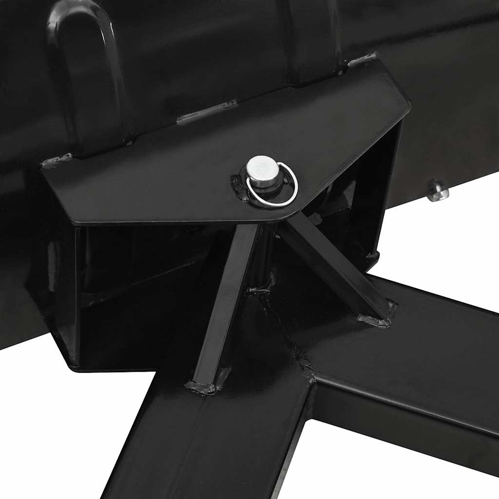 vidaXL Snow Plough for Forklift 150x38 cm Black