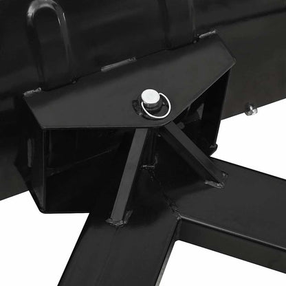 vidaXL Snow Plough for Forklift 150x38 cm Black