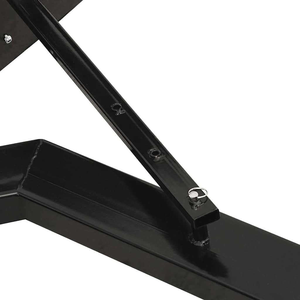 vidaXL Snow Plough for Forklift 150x38 cm Black