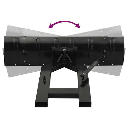 vidaXL Snow Plough for Forklift 150x38 cm Black