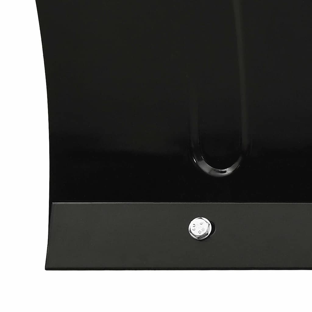 vidaXL Snow Plough for Forklift 200x48 cm Black