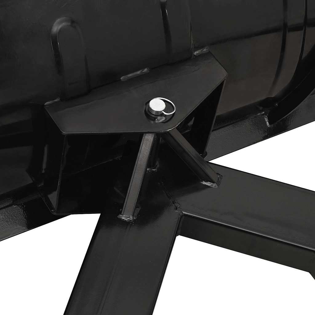 vidaXL Snow Plough for Forklift 200x48 cm Black