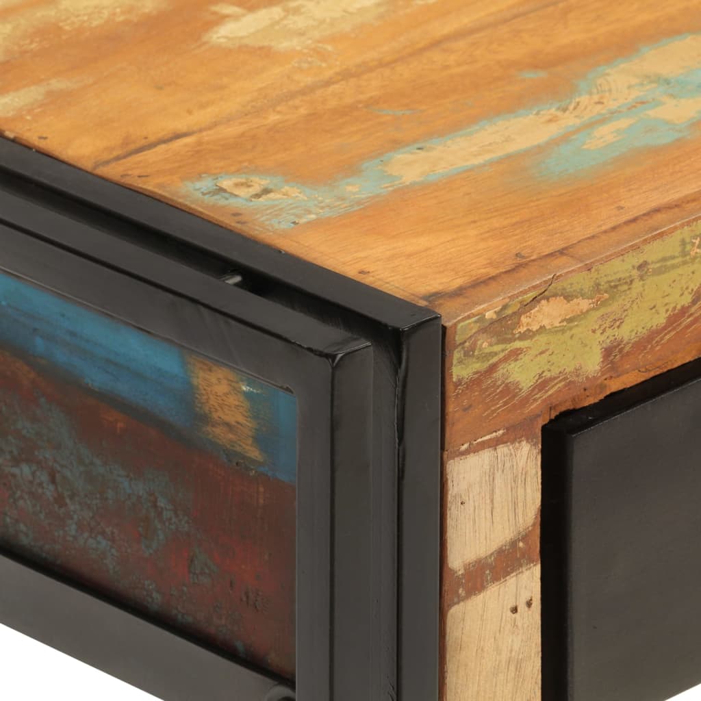 vidaXL Console Table 110x30x76 cm Solid Wood Reclaimed
