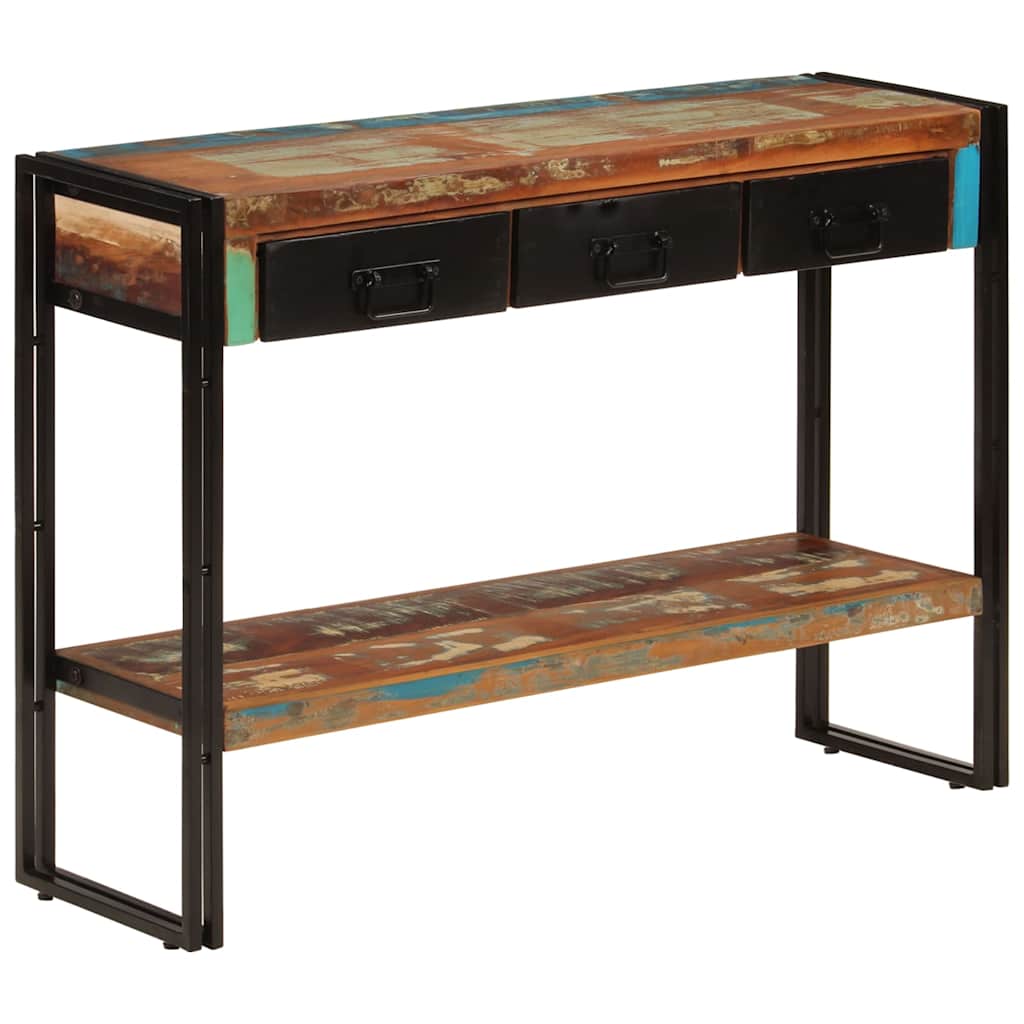vidaXL Console Table 110x30x76 cm Solid Wood Reclaimed
