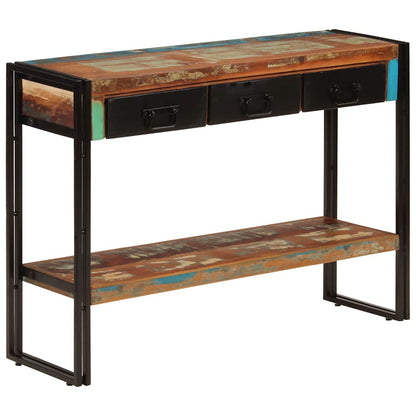 vidaXL Console Table 110x30x76 cm Solid Wood Reclaimed