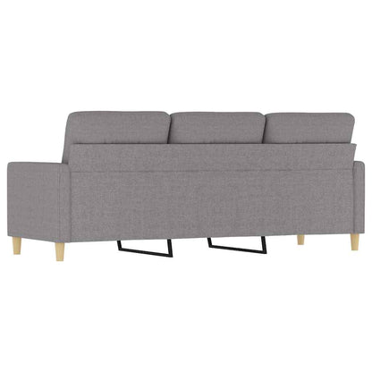 vidaXL 3-Seater Sofa Light Grey 180 cm Fabric