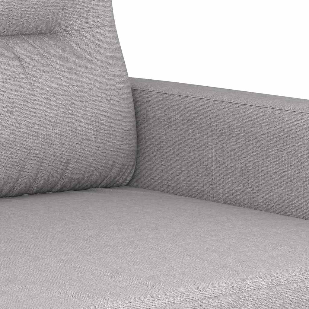 vidaXL 3-Seater Sofa Light Grey 180 cm Fabric