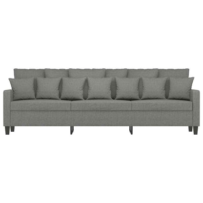 vidaXL 3-Seater Sofa Dark Grey 210 cm Fabric