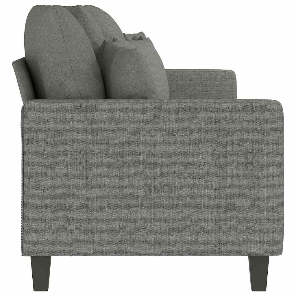 vidaXL 3-Seater Sofa Dark Grey 210 cm Fabric