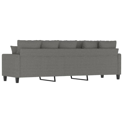 vidaXL 3-Seater Sofa Dark Grey 210 cm Fabric