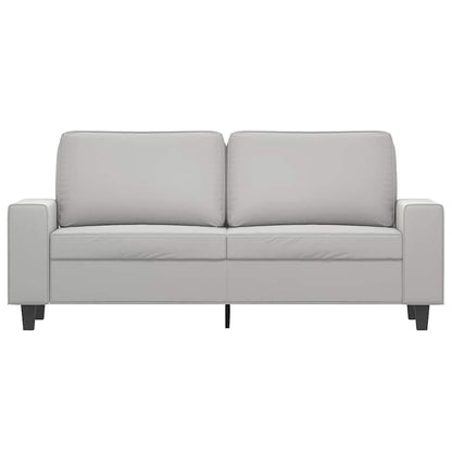 vidaXL 2-Seater Sofa Light Grey 140 cm Microfibre Fabric