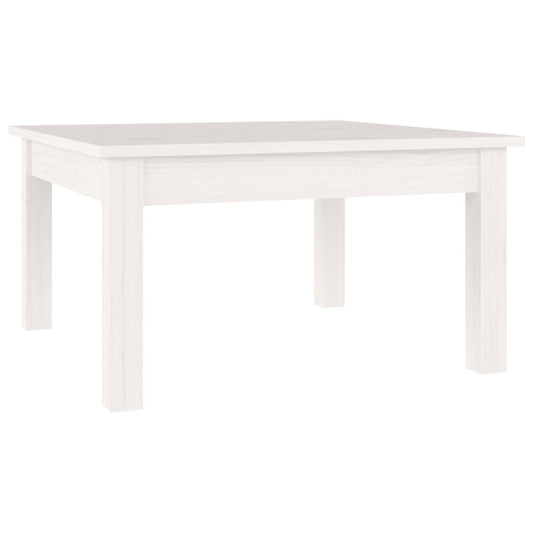 vidaXL Coffee Table White 55x55x30 cm Solid Wood Pine