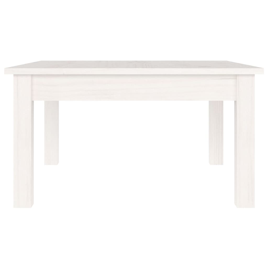 vidaXL Coffee Table White 55x55x30 cm Solid Wood Pine