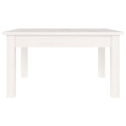 vidaXL Coffee Table White 55x55x30 cm Solid Wood Pine