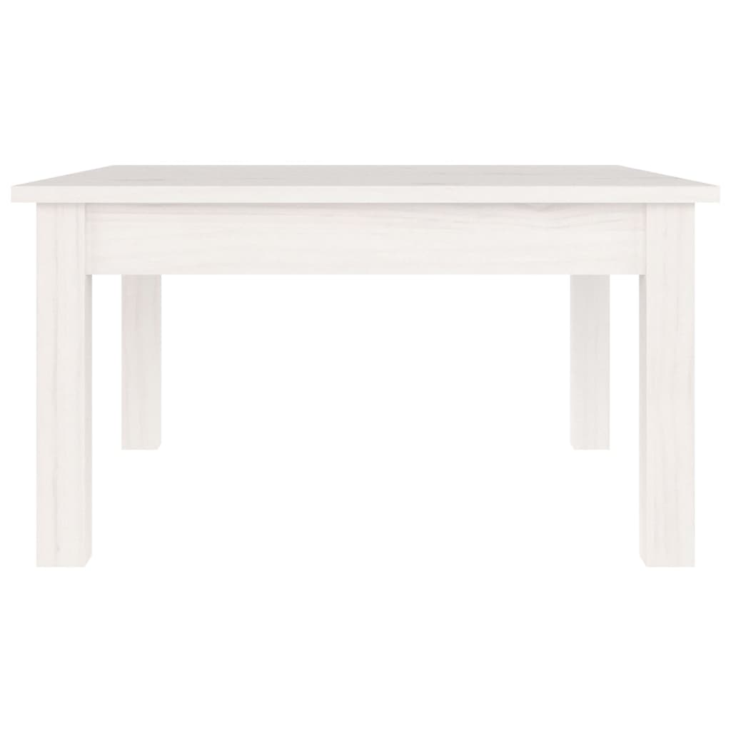 vidaXL Coffee Table White 55x55x30 cm Solid Wood Pine
