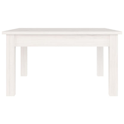 vidaXL Coffee Table White 55x55x30 cm Solid Wood Pine