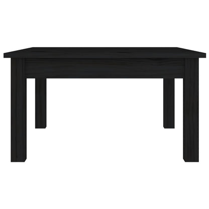 vidaXL Coffee Table Black 55x55x30 cm Solid Wood Pine