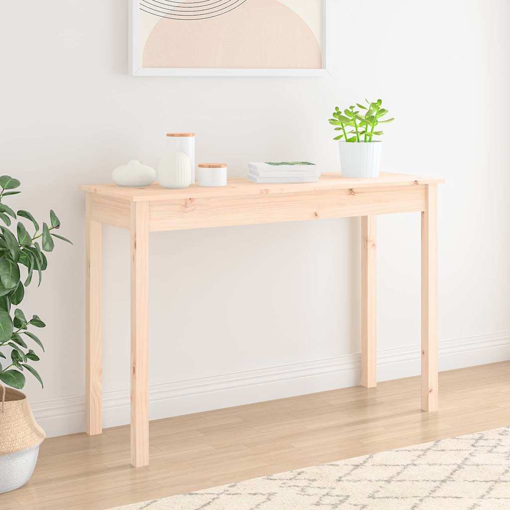 814239 vidaXL Console Table 110x40x75 cm Solid Wood Pine