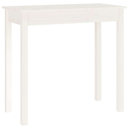 814245 vidaXL Console Table White 80x40x75 cm Solid Wood Pine